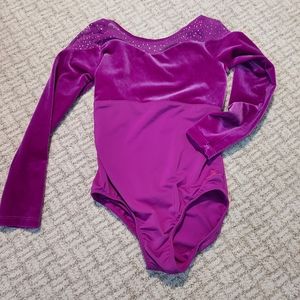 Future Star Capezio leotard dance gymnastics size small purple